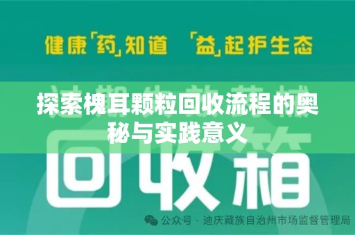 泉州探索槐耳颗粒回收流程的奥秘与实践意义